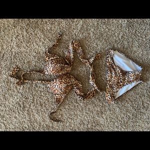 Leopard print swimsuit